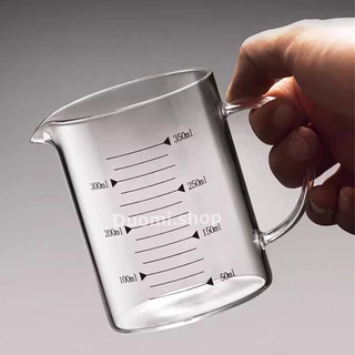 ถ้วยตวง แก้วตวง​ทนความร้อน เข้าไมโครเวฟ ถ้วยวัดแก้วบีกเกอร์ 250ml / 350ml/ 500ml / 1000ml