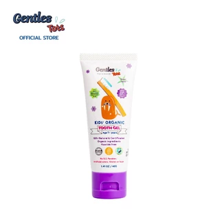 Gentles Tots -ยาสีฟันเด็กออร์แกนิค สูตร Kids 1ปี+ กลืนได้ ไม่อันตราย (กลิ่นองุ่นเบอร์รี่)