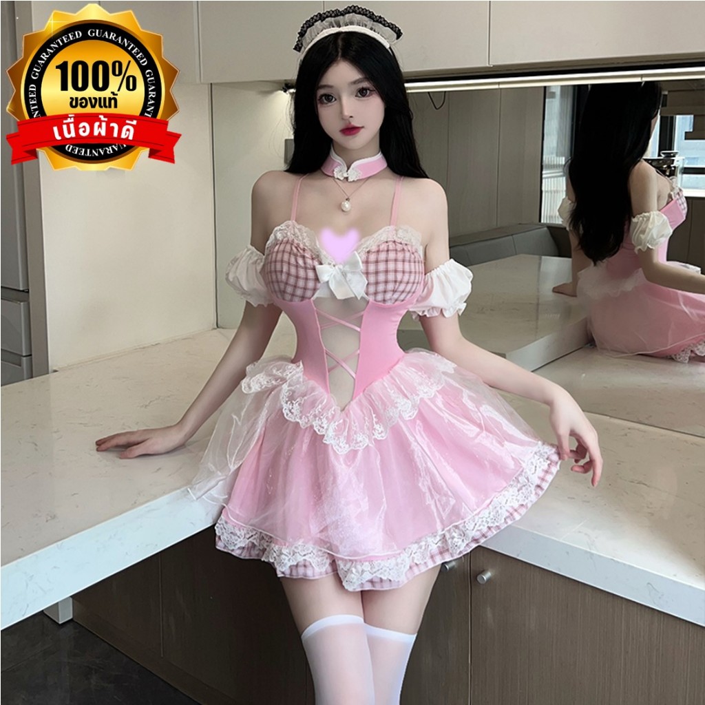 ชุดนอนน่ารัก ชุดคอสเพลย์เทพนิยาย 💍ของแท้เกรดดี มีที่คาดผมพร้อมปลอกคอ N-608