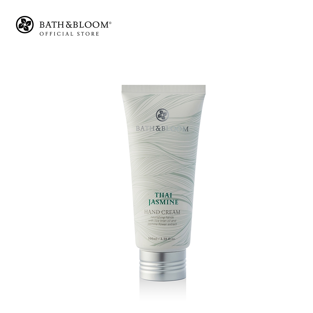 [BBJAS206] BATH & BLOOM Thai Jasmine Hand Cream 100ml บาธ แอนด์ บลูม ผลิตภัณฑ์ครีมทามือ กลิ่นดอกมะลิไทย 100 มล.