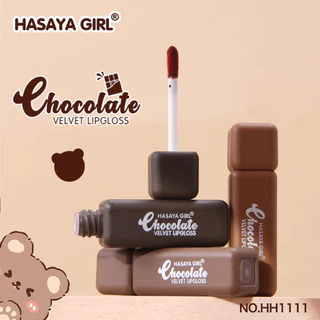 HASAYA GIRL Chocolate Velvet Lip Gloss Set เซตลิปกลอส ช็อกโกแลต ริมฝีปากสวยอวบอิ่ม