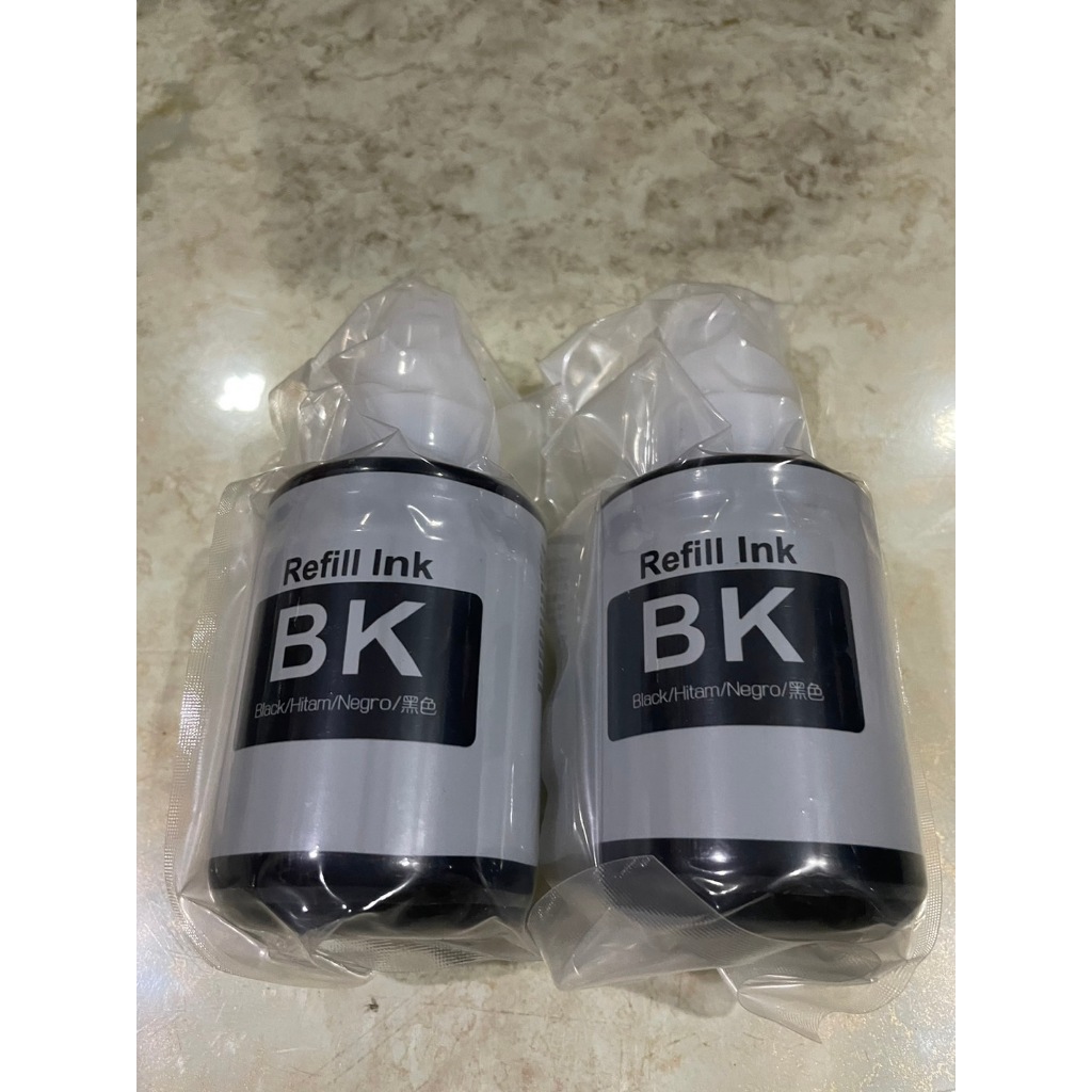 หมึกเติม Canon /น้ำหมึก Canon GI-790  น้ำหมึกเกรดพรีเมียม G1000/G2000/G2010 สีดำ2ขวด ไม่มีกล่อง