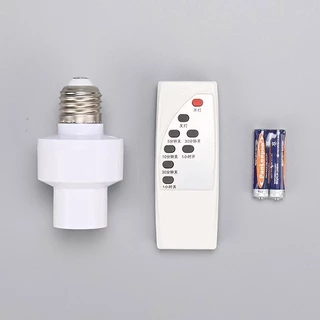 【หลอดไฟ+ขั้ว】พร้อมรีโมท Remote หลอดไฟ LED E27 220V ชุดหลอดไฟ หลอดไฟไร้สาย แสงขาว/แสงวอร์ม คุ้มสุด DT