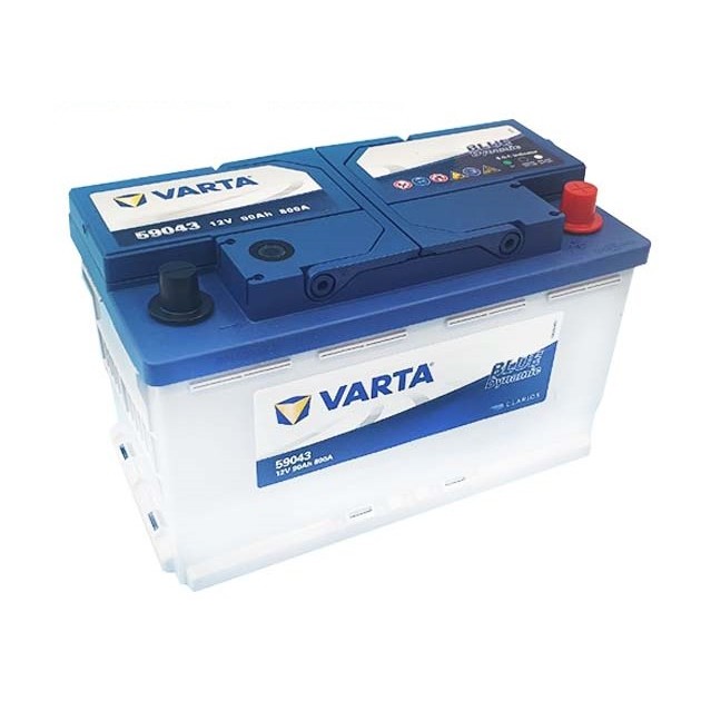 VARTA 59043 (LN4) (Blue) แบตเตอรี่แห้ง ขั้วซ้าย 90 แอมป์ CCA 800