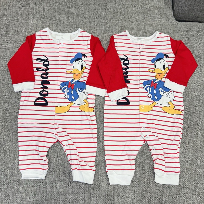 Disney baby โดนัลด์ ดั๊ก ลายทางสีแดง