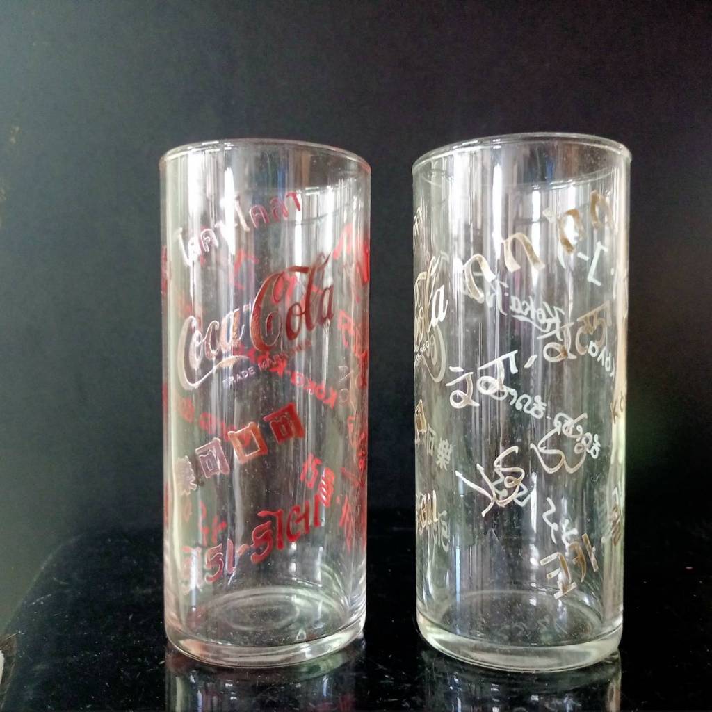 Coca Cola แก้ว 13 โลโก้,แก้วโค้ก หายาก,CocaCola glass Rare อายุเกิน 100 ปี
