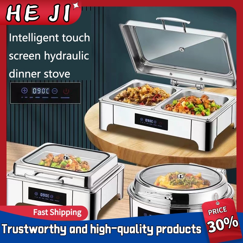 ถาดอุ่นกับข้าวโรงแรม หม้ออุ่นอาหาร หม้อสแตนเลสอุ่นอาหาร  อาหารหม้อสแตนเลส304 หม้อนึ่งอุ่นกับข้าว Stainless steel หม้ออุ่