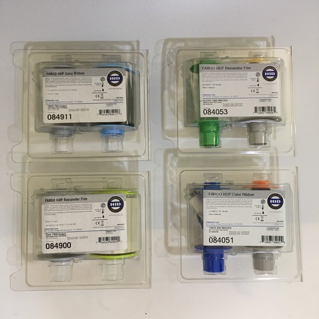 HID Fargo 084900/084921 ชุดเคลือบฟิล์ม (Retransfer film) สำหรับเครื่องพิมพ์บัตร HID Fargo HDP6600 (ข