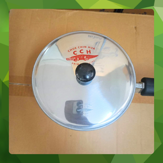 Crocodile Cookware หม้อด้าม ตราจระเข้ (เลือกขนาดได้) ขนาด (16 ทรงญี่ปุ่น) / 18 - 20 ซม. หม้อโจ๊ก