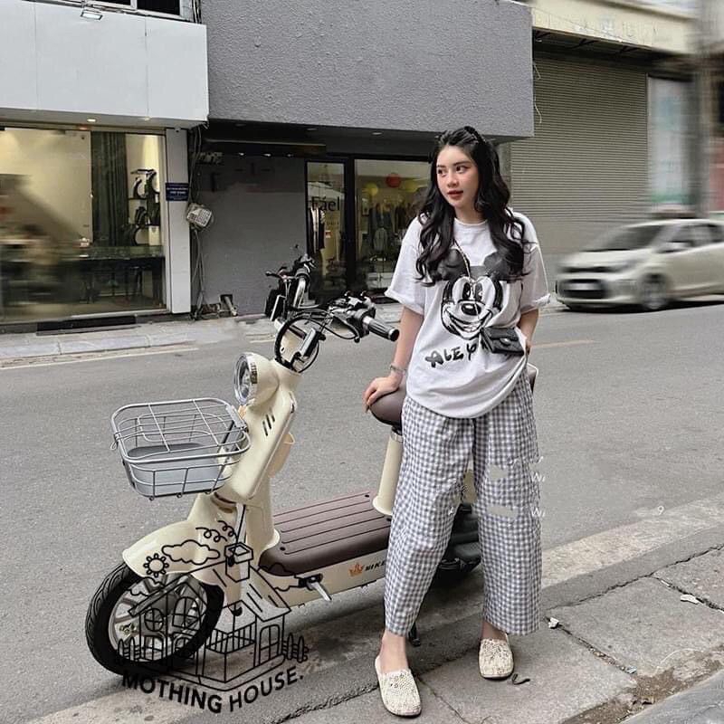 พร้อมส่ง งาน 2 ชิ้นเสื้อแขนสั้นกับกางเกงขายาวน่ารักมากๆใส่ลำลองใส่เที่ยวใส่อยู่บ้านได้หมดสวยๆชิวๆ