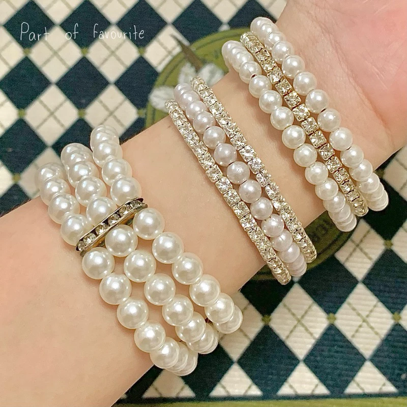 กำไลมุก สร้อยข้อมือมุก (พร้อมส่ง)
