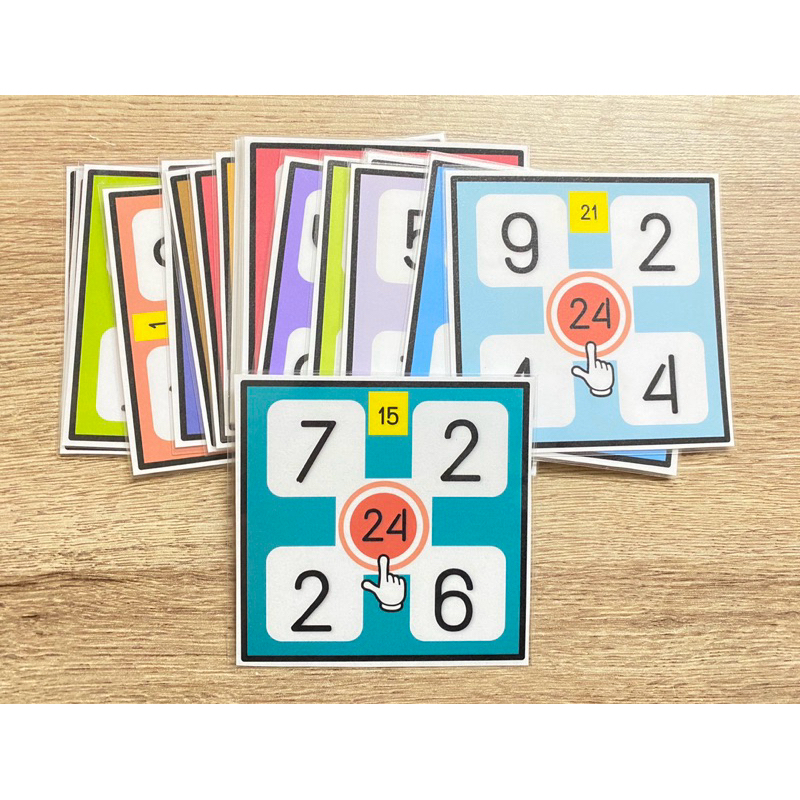 เกม24 มี 24 บัตร เคลือบร้อนอย่างดี