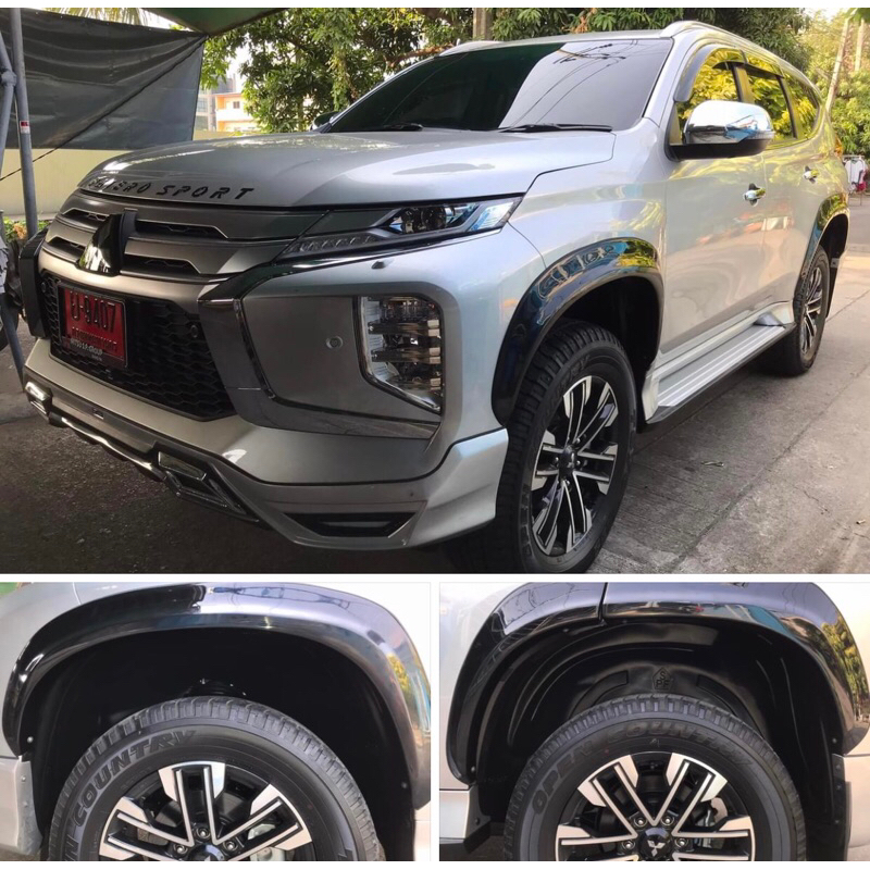 กรุล้อ pajero ซุ้มล้อ ปาเจโร่ กันโคลนรถ PAJERO 2020-2023 รุ่นปัจจุบัน ตรงรุ่นไม่เจาะตัวถัง