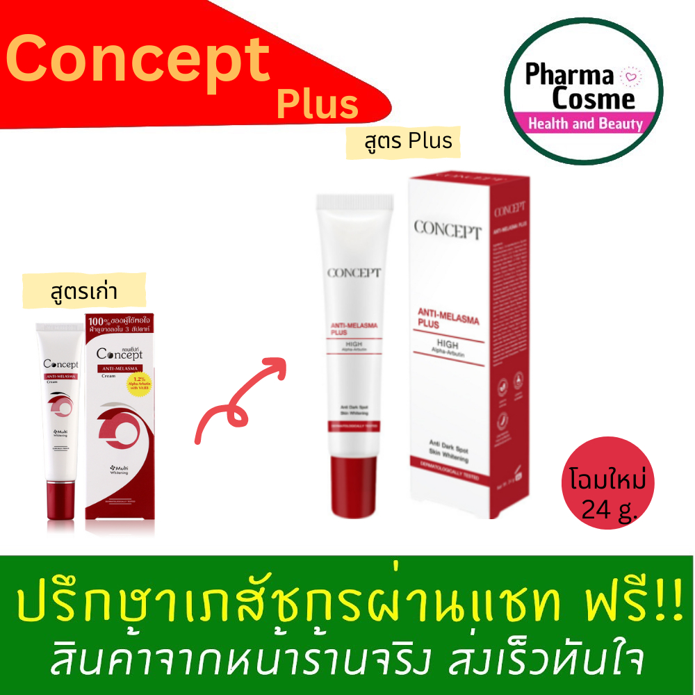 สูตรใหม่!!!! Concept Anti -Melasma Plus เจลลดเลือนฝ้า 24 กรัม