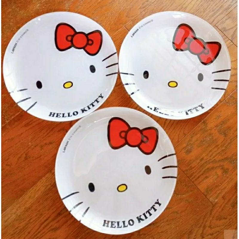 จานทานข้าว ลายคิตตี้ Hello Kitty 9.5" ใบใหญ่ ลิขสิทธิ์แท้จากญี่ปุ่น
