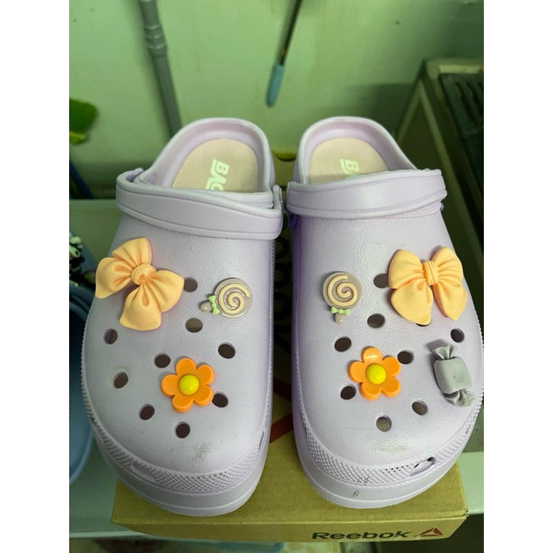 รองเท้าแตะส้นสูง baoji SIZE 37**มือสอง**