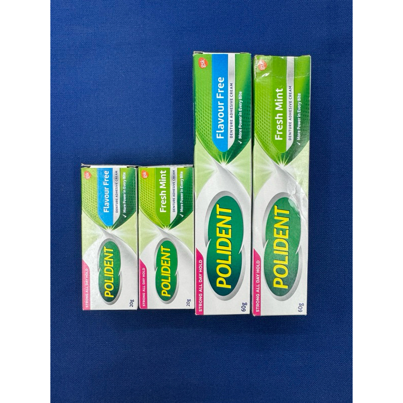 ครีมติดฟันปลอม โพลีเดนท์ Polident(ของแท้ 100%) ขนาด 20 กรัม / 60 กรัม (แบบไม่มีกลิ่น / กลิ่นมิ้นท์)