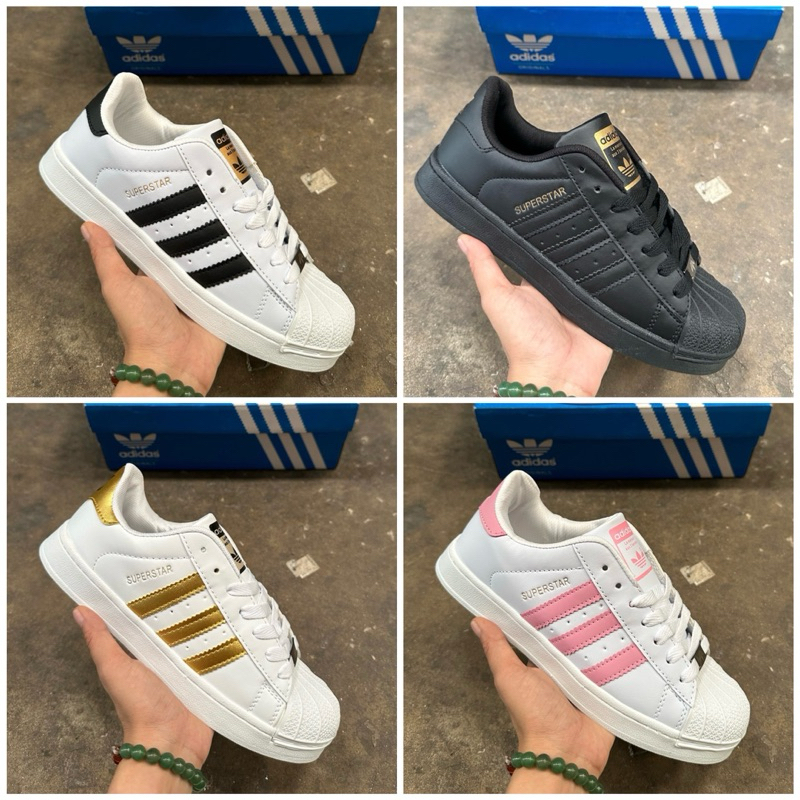 รองเท้าผ้าใบAdias Superstar สินค้าพร้อมส่ง เบาใส่สบาย ใส่ได้ผู้ชายและผู้หญิง