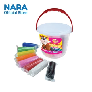 NARA Modelling Clay ดินน้ำมันไร้สารพิษชุดกระปุก 7 สี (ขนาด 500 กรัม)