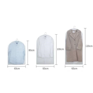 ถุงคลุมเสื้อผ้า ถุงคลุมเสื้อ ใส่สูท กันยับ ฝุ่นไม่เกาะ เป็นระเบียบ วัสดุพลาสติกอย่างหนา มี 4 ขนาดให้เลือก จัดระเบียบตู้เ