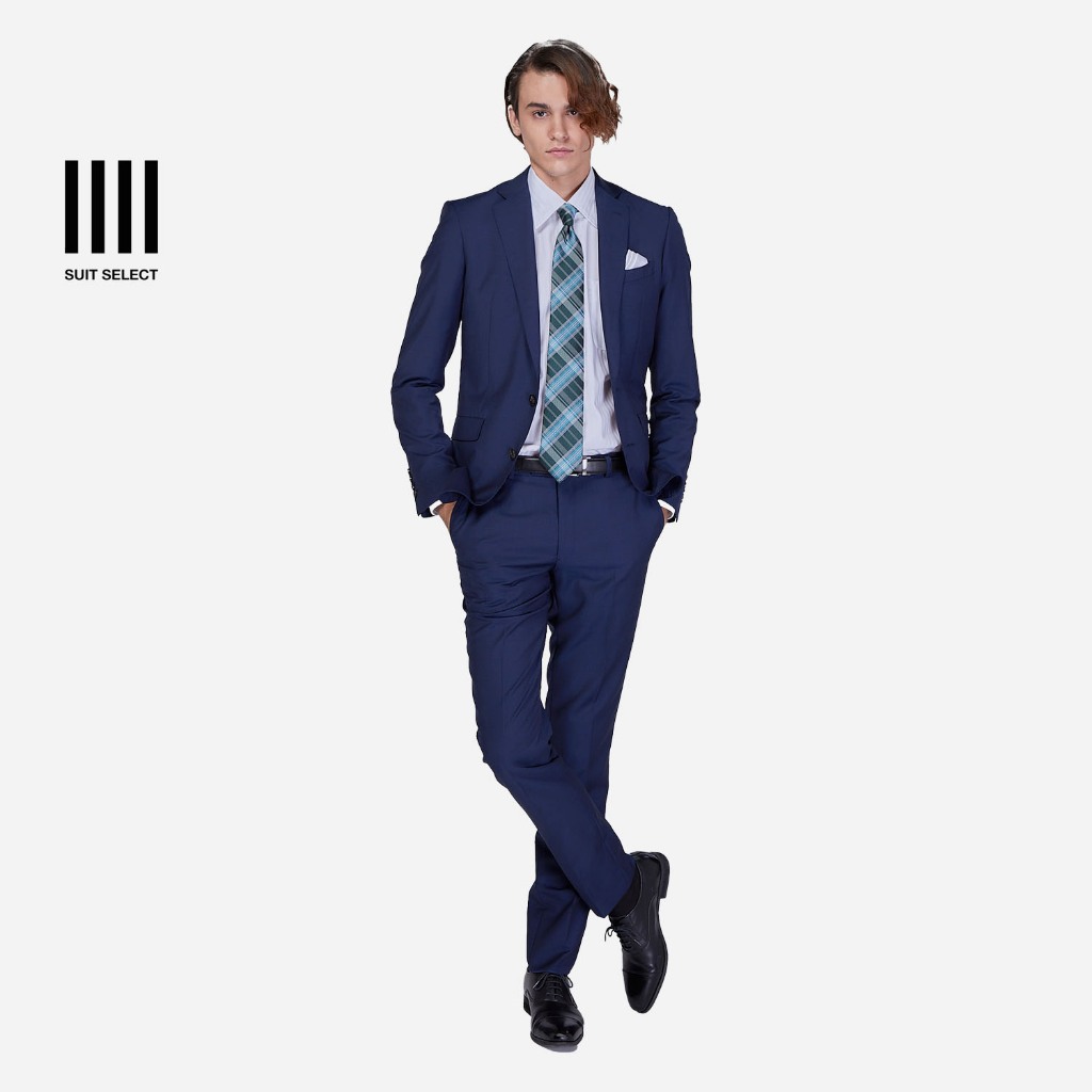 Ermenegildo Zegna Suit ( Navy ) สูทผู้ชาย ชุดสูทผ้าอิตาลี ชุดสูทสีน้ำเงินเข้ม ชุดสูททรงสลิม