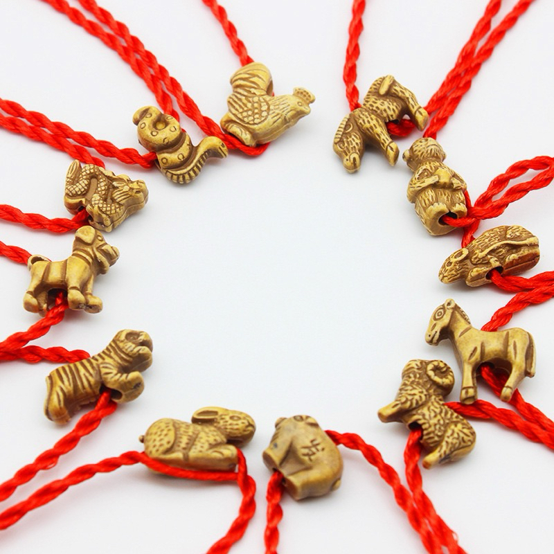 1บาท กำไลข้อมือด้ายแดงนำโชค 12 นักษัตร