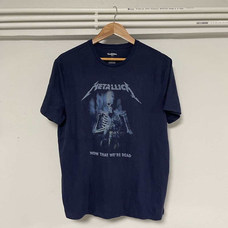 เสื้อมือสอง Metallica เสื้อวงป้ายปั๊มคอ