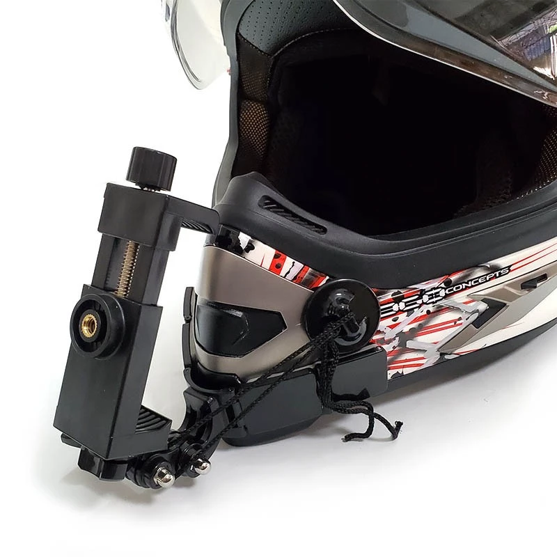【Good_luck1】TUYU 3M ติดหมวกกันน๊อค Action Camera มือถือ รุ่นติดหมวก V shape คางแหลม helmet mount thumbnail 10
