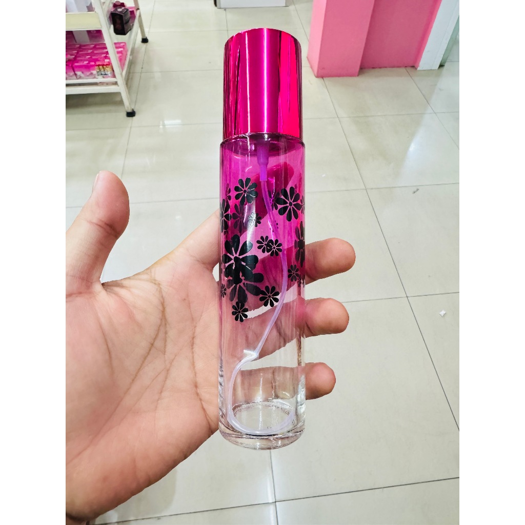 ขวดน้ำหอมกลมเพ้นท์ 100 ml. 1 ใบ ขวดสเปรย์แก้วเปล่า สำหรับใส่น้ำหอม {{ พร้อมส่ง }} 🚚🚚 - Bualuang Perfume