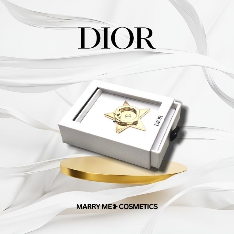 แหวนติดโทรศัพท์ Dior พร้อมกล่อง 🌟 Dior Phone Star-Shaped Ring with Box