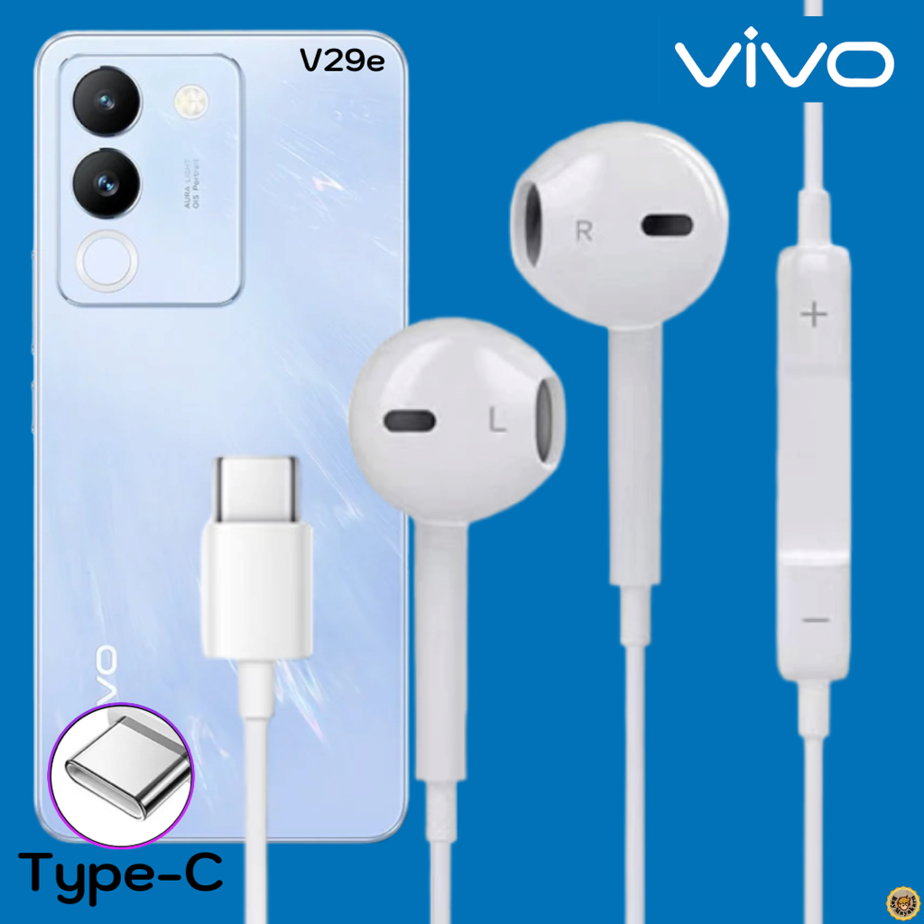 หูฟัง สมอลทอล์ค VIVO Type-C สำหรับ วีโว่ V29e ไทป์ซี สวมใส่สบาย เสียงดี เบสนุ่ม รับ-วางสาย ปรับระดับเสียง
