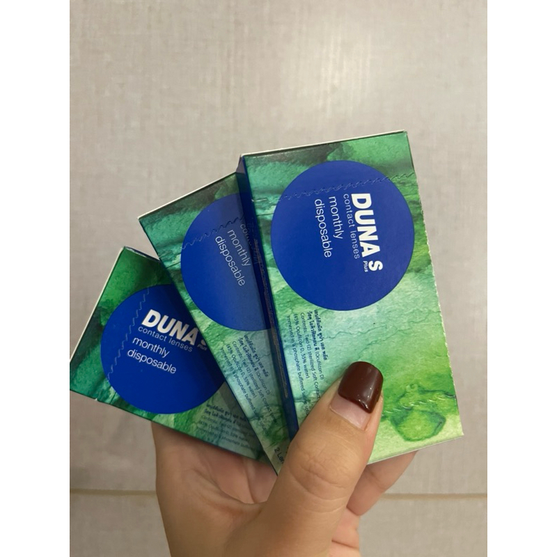 DUNA คอนแทคเลนส์รุ่น S PLUS (ดูน่า เอส พลัส) สีใส สำหรับสายตาสั้น -300 (Exp. 2029)