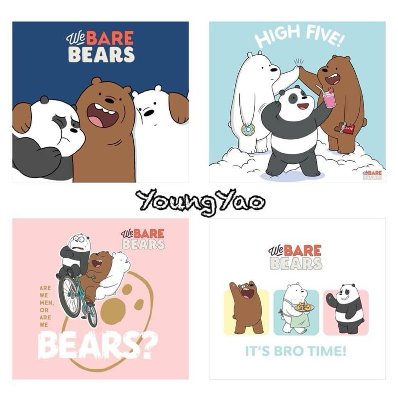 We Bare Bears Scarf ผ้าพันคอ We Bare Bears