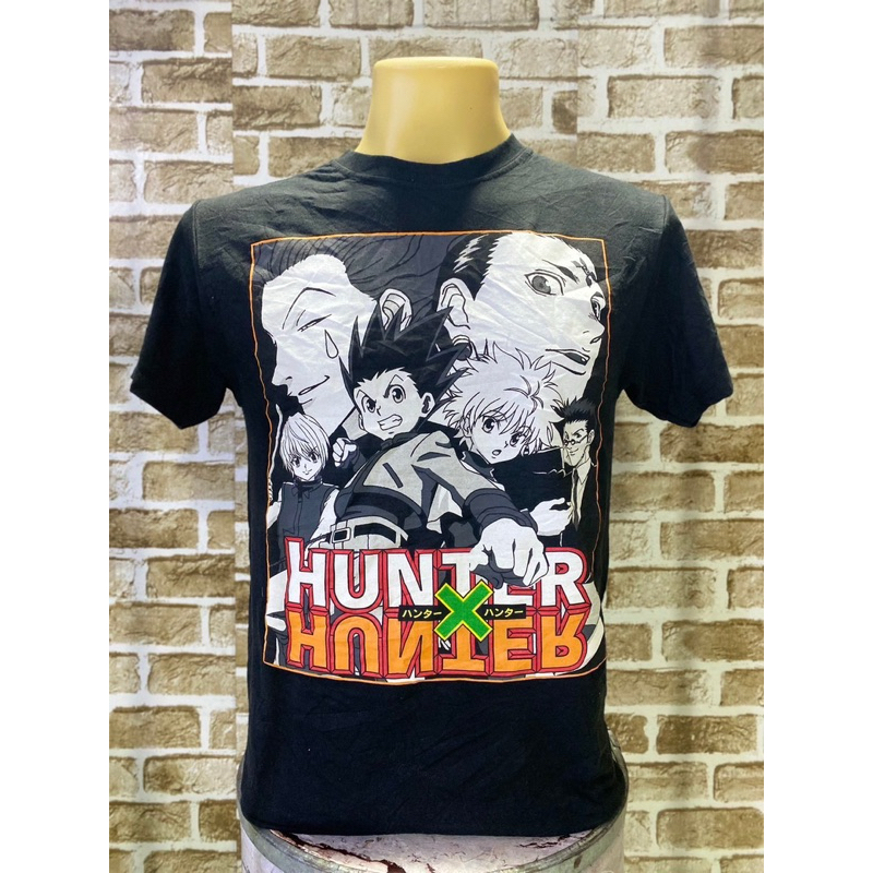 เสื้อวินเทจ Hunter X Hunter Japanese Anime Cartoon Show Men’s Black T-Shirt Size Small