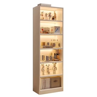 ตู้โชว์ 6 ชั้น ตู้วางของ ตู้อเนกประสงค์ เหมาะสำหรับห้องนั่งเล่นห้องทำงานเรียบง่าย