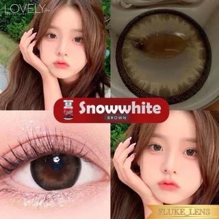 ✅New Lot 👑 Snow white เลนส์ตาหวาน ✨ ขนาดตาโต✨ Lovelyplus กรองแสงถนอมดวงตา ของแท้ผลิตที่เกาหลี snowwhite ดำ