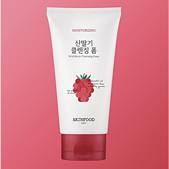 Skinfood Wild Berry Cleansing Foam (moisturizing) โฟมล้างหน้าผิวนุ่ม กระจ่างใส