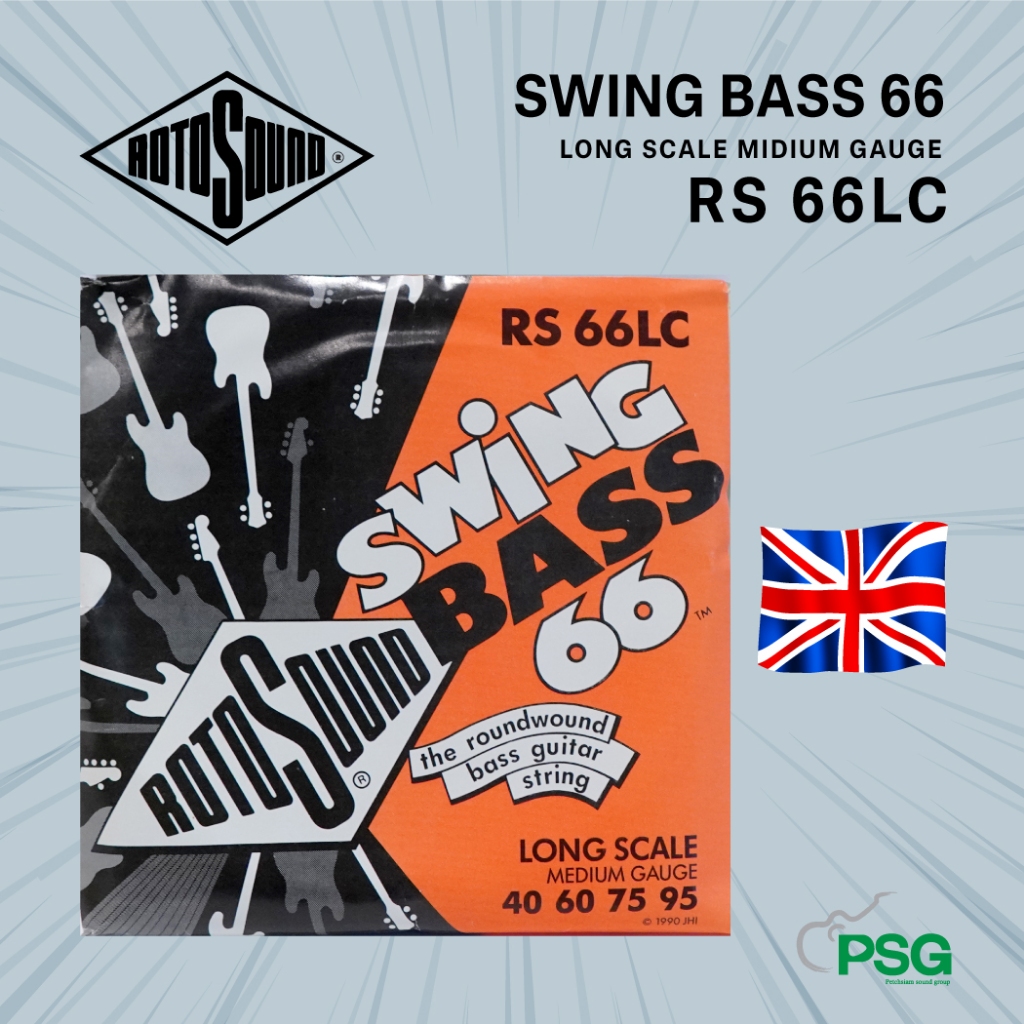 ROTOSOUND SWING BASS 66 LONG SCALE MIDIUM GAUGE รุ่น RS 66LC
