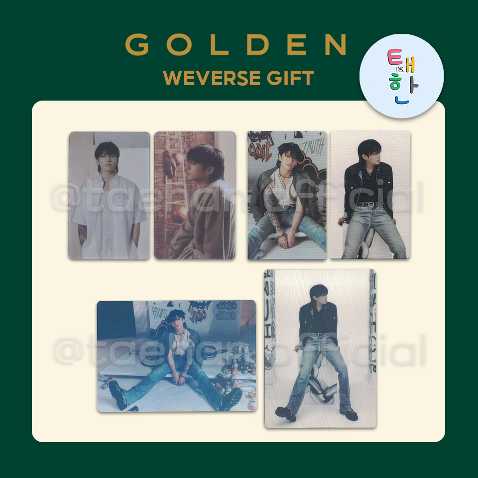 🔥ส่งด่วน ส่งทันที🔥 [BTS] PHOTOCARD EVENT JUNGKOOK Solo Album 'GOLDEN'(การ์ด Weverse)
