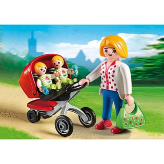 Playmobil 5573 Mother with Twin Stroller แอคชั่นฟิกเกอร์ ซิต…