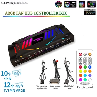 ARGB Fan Hub Controller Box Lovingcool กล่องคุมไฟ สำหรับพัดลม ARGB
