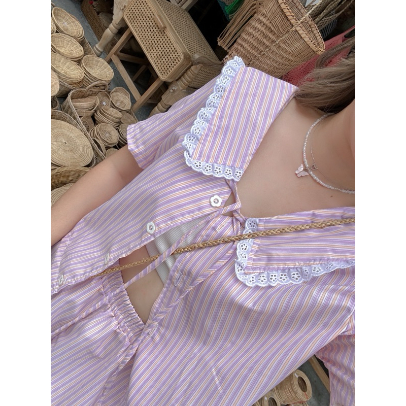 set006 little journey set ✨😙  เซ็ตเสื้อ+กางเกงขาสั้น