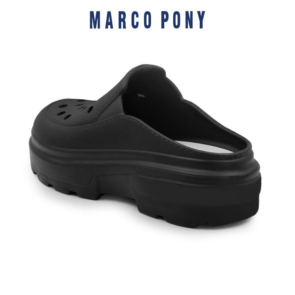Marco Pony รองเท้าหัวโตส้นสูงผู้หญิง แฟชั่น 5CMพื้นหนา เพิ่มความสูง กันลื่น ลําลอง เหมาะกับฤดู นิ่มเหมือนเหยียบขี้MH9020