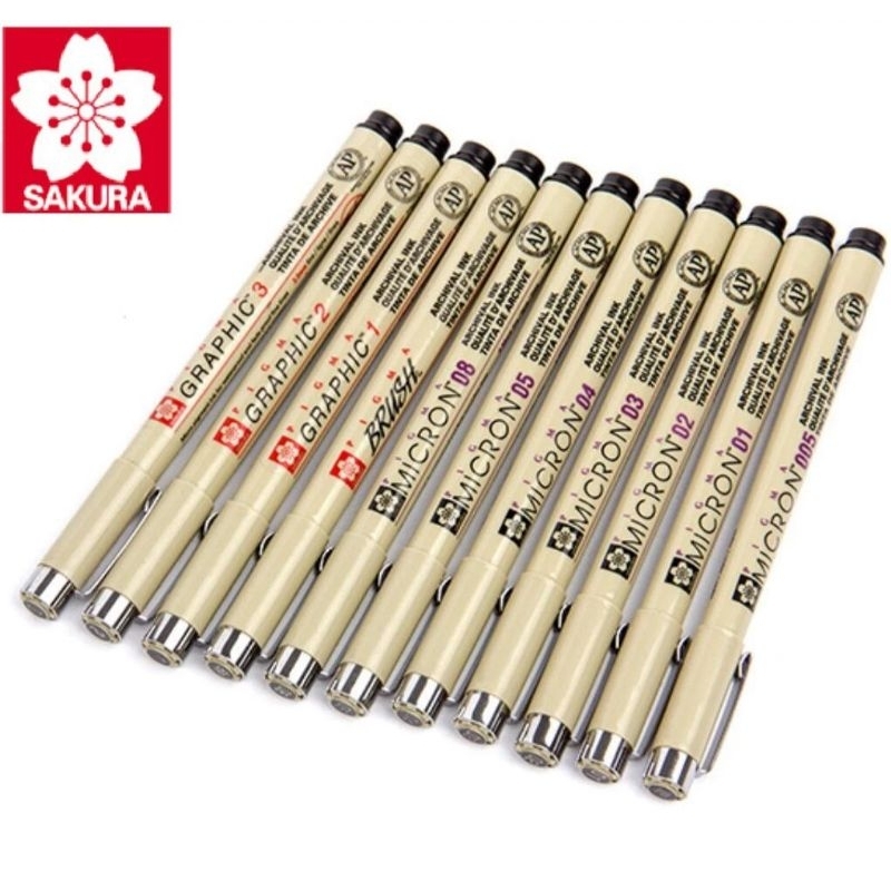 ปากกาตัดเส้น SAKURA Pigma Pen ปากกาพิกม่า