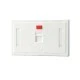 Face Plate หน้ากาก 1 ช่อง มีป้ายชื่อ LINK (US-2121A) / หน้ากาก 2 ช่อง Link US-2122A W/Shutter