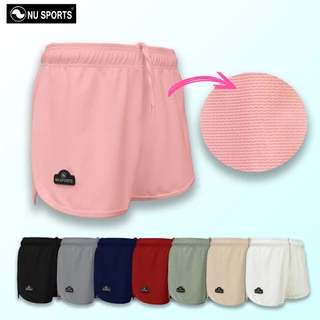 NU SPORTS (นู สปอร์ต) NU892 UNISEX กางเกงขาสั้นผู้ชาย-ผู้หญิง ขอบเอวยางยืด มีเชือกผูกด้านใน
