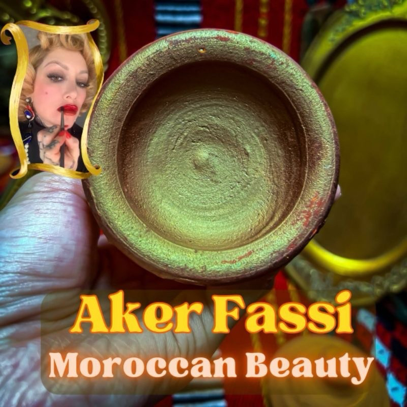 ลิปอาเคอ ฟาซซี่ AKER FASSI Vegan Moroccan Blusher &amp; Lipstick (ลิปแคร์โบราณจากโมร็อคโค)