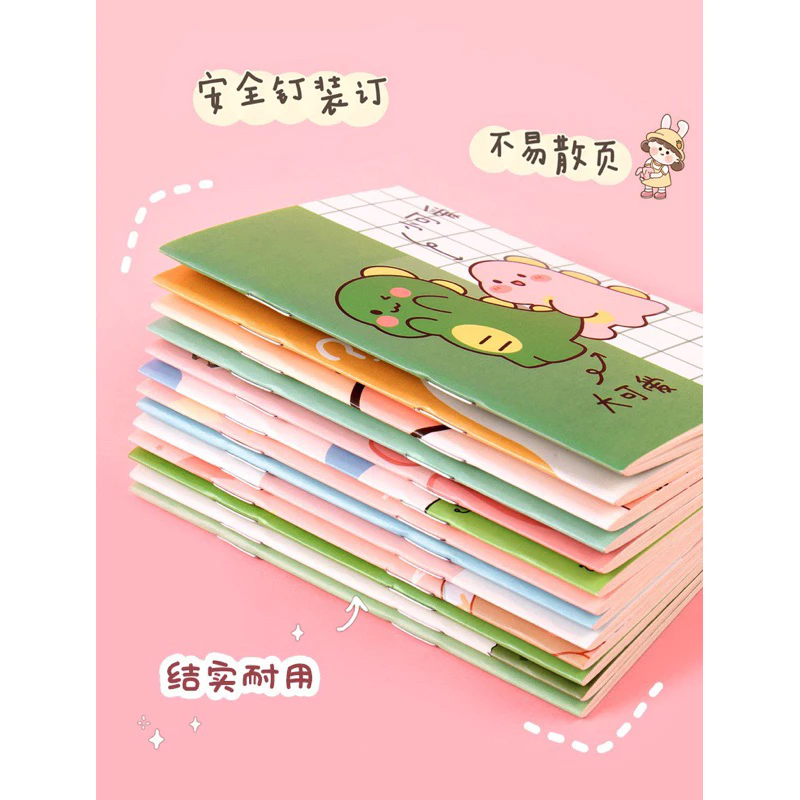 สมุดโน้ตพกพา A7 สมุดจดบันทึก ลายการ์ตูนญี่ปุ่น มีเส้นบรรทัด thumbnail 6