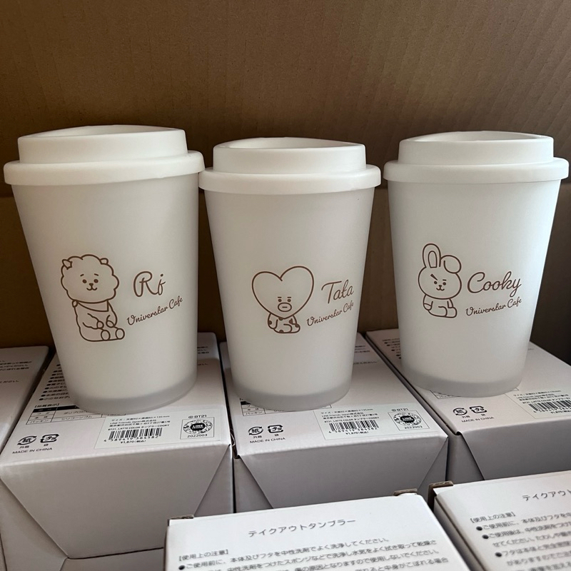 พร้อมส่งลด70% แก้วกาแฟ BT21 latte