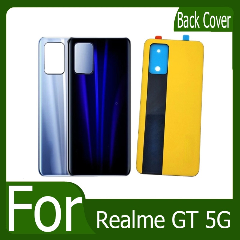 ฝาหลัง OPPO Realme GT 5G RMX2202 กระจกหลัง Battery Back Cover for Realme GT 5G RMX2202 ฝาหลังพร้อมกระจกเลนส์กล้อง